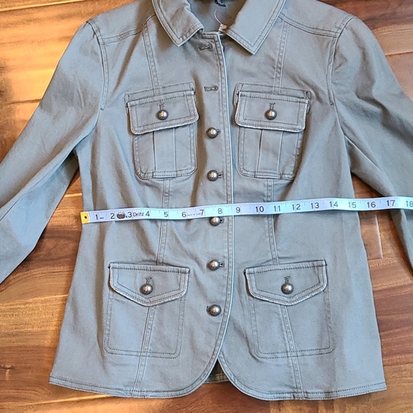 WHBM wintergreen Military Jacket - Picture 7 of 10